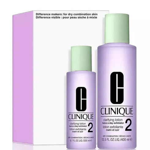 Clinique Clarifying Lotion 2 For Dry Combination Skin Gift Set 400ml + 200ml
